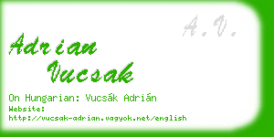 adrian vucsak business card